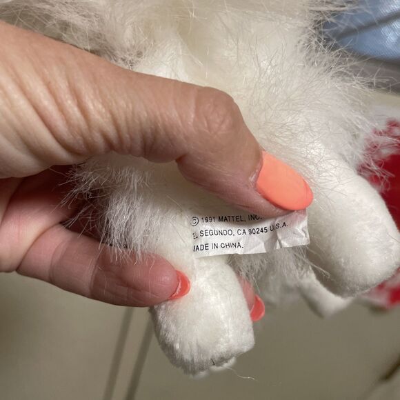 Vintage 1991 Mattel Barbie SACHI Dog Spitz 6” Samoyed - Picture 4 of 4